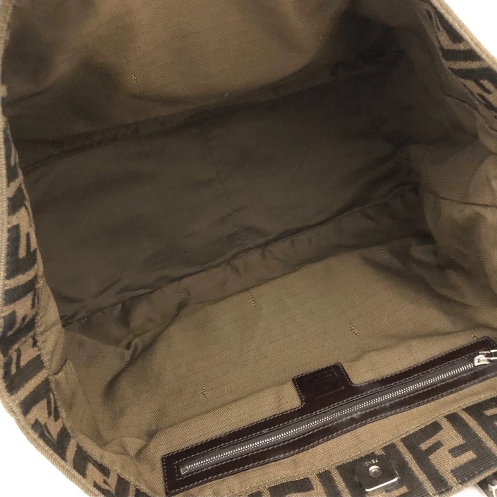 AUTH Fendi Zucca Canvas Tote - Picture 7 of 9